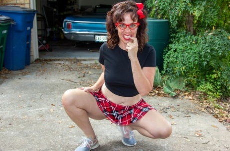 nerdy brunette teen art porn photo