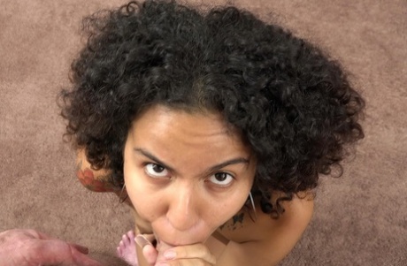 curly hair ebony pov naked pic